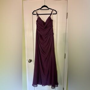 Trumpet/Mermaid High Neck Floor-Length Chiffon Bridesmaid Dress